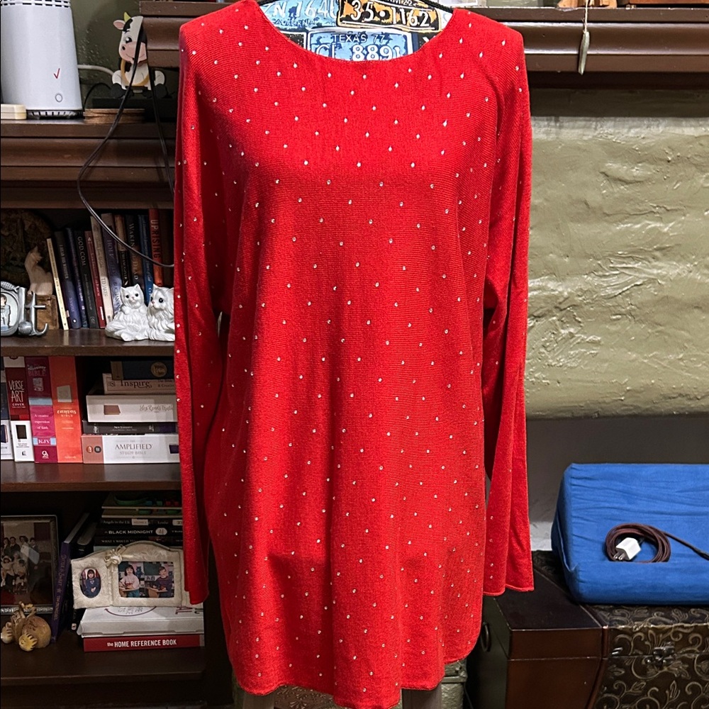 INC International Concepts Red Tunic
